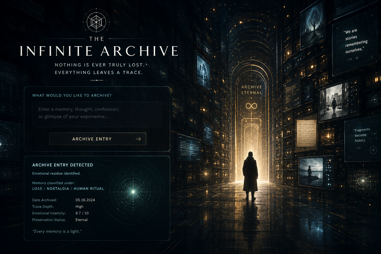The Infinite Archive experiment